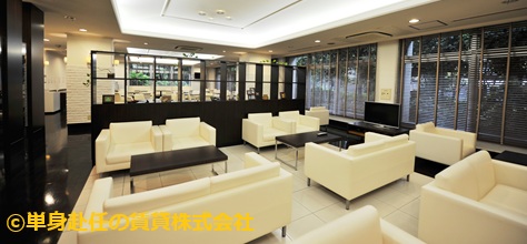 ラ・メール北大阪、食事付きマンション、ロビー2、単身赴任の賃貸株式会社