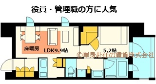1LDK家具付き賃貸、1LDK家具付きマンション、1LDK大阪賃貸、単身赴任の賃貸株式会社、パークアクシス心斎橋Aトップ
