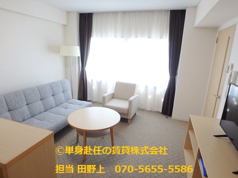 メゾン淀川、Dタイプ、家具付き賃貸マンション、単身赴任の賃貸株式会社、担当田野上、3