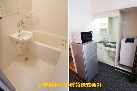 ラ・メール北大阪312号室、食事付き賃貸マンション、単身赴任の賃貸株式会社、2