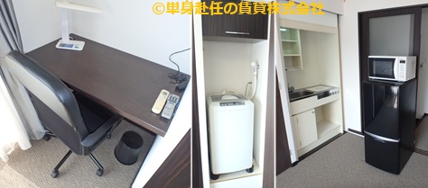 南森町家具付きマンション賃貸、ラ・メール北大阪、単身赴任の賃貸株式会社、1006、7