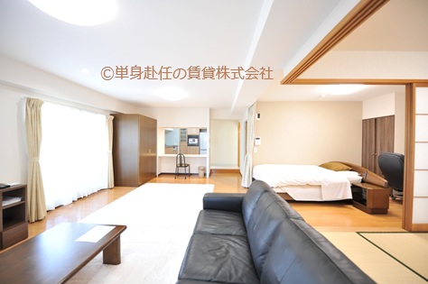 大浴場付きマンション新大阪、新大阪大浴場付き賃貸、新大阪の大浴場付き賃貸マンションならアローンズ大阪、単身赴任の賃貸株式会社、担当田野上、アローンズ大阪Gタイプ3