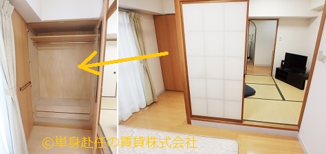 家具付き賃貸マンション、単身赴任、東三国駅、和室3