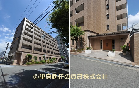 役員向け家具付きマンション賃貸、ハイグレードマンション賃貸、1LDK、外観