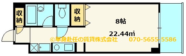江坂家具付き賃貸マンション、江坂食事付き賃貸、医学部予備校寮、単身赴任の賃貸株式会社、間取図