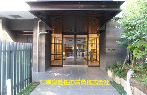 高級家具付き賃貸マンションのパークアクシス心斎橋、単身赴任の賃貸株式会社、入口1