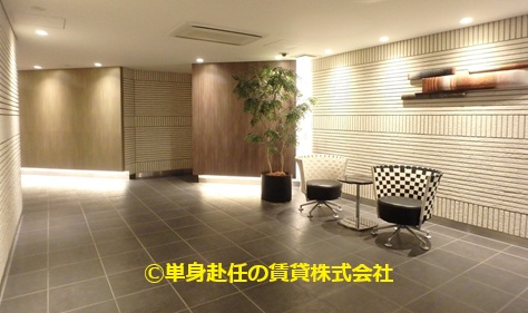 高級家具付き賃貸マンションのパークアクシス心斎橋、単身赴任の賃貸株式会社、入口3