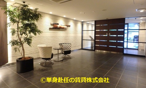 高級家具付き賃貸マンションのパークアクシス心斎橋、単身赴任の賃貸株式会社、入口4